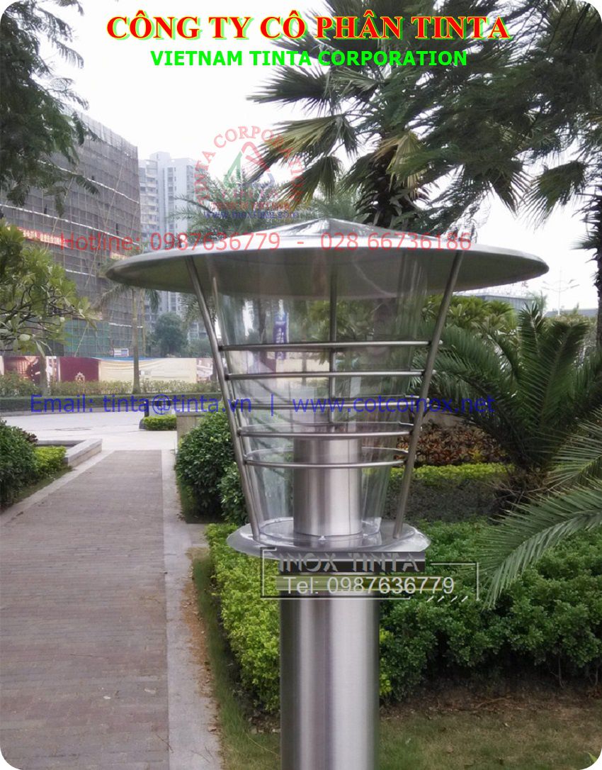 Công ty CP Inox TinTa Việt Nam - Thi công cột đèn sân vườn tại tphcm, Bao gia cot den san vuon inox