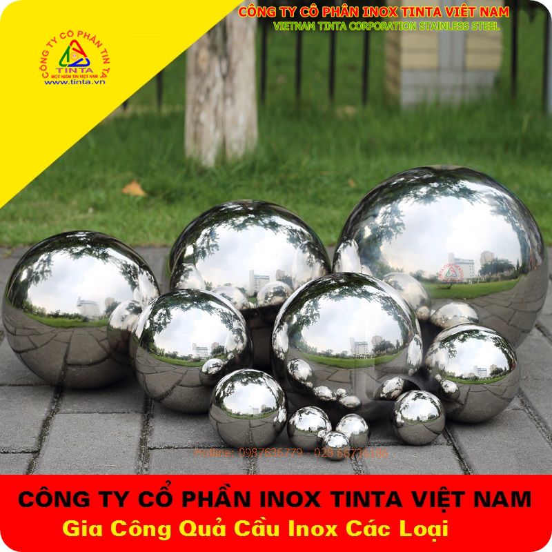 Quả cầu inox tinta. Gia công các loại nửa quả cầu inox sắt thép mạ kẽm mỏng dày theo yêu cầu