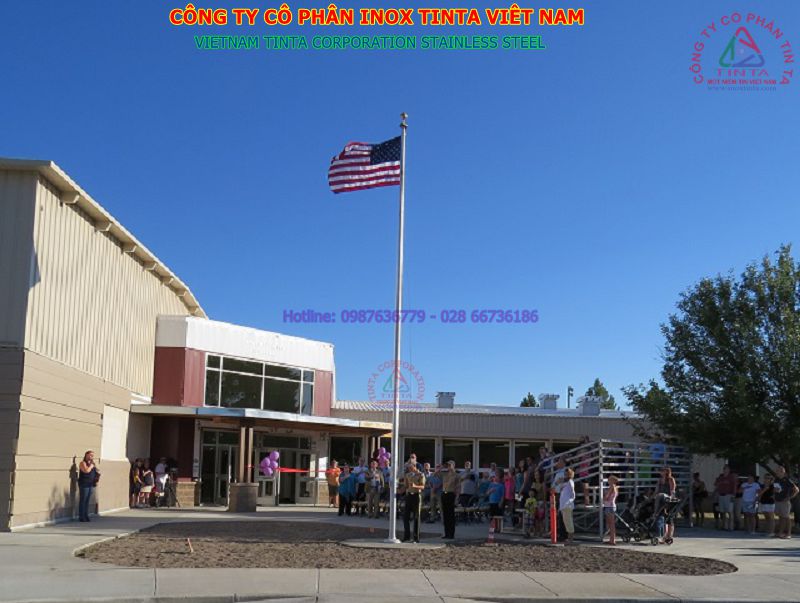 Kiểm tra độ bền phụ kiện cột cờ inox và độ bền của cột cờ thép không gỉ