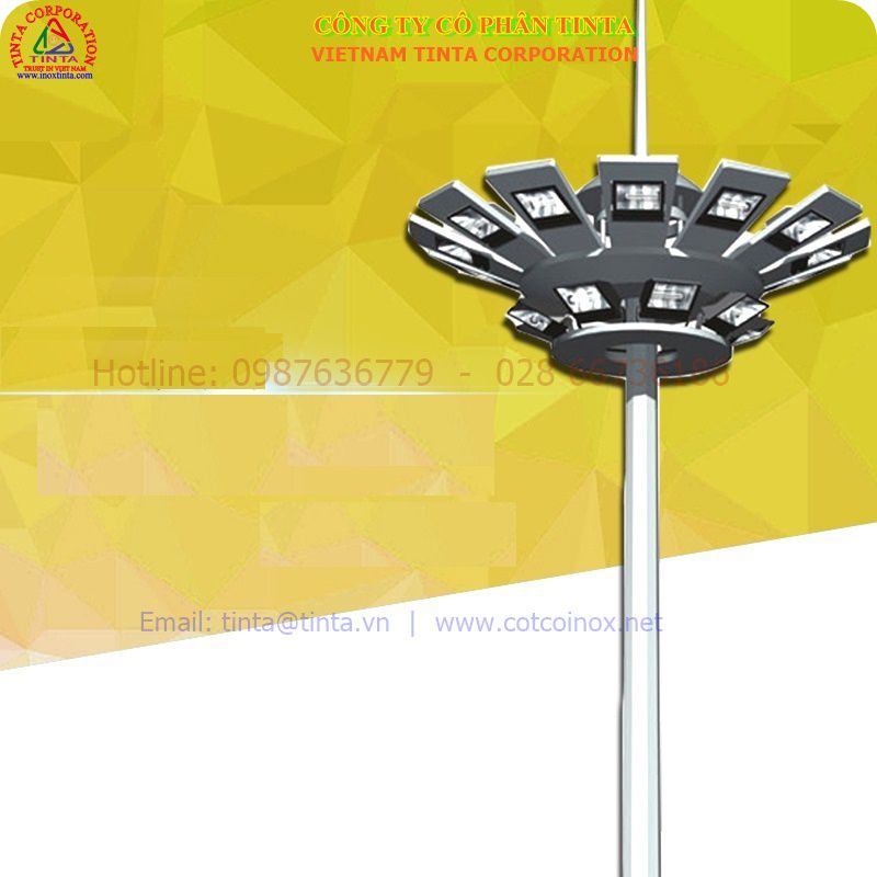 Cột đèn sân golf. Cot den san gon. Thương hiệu Inox TINTA với cột đèn sân golf cao cấp tại tphcm