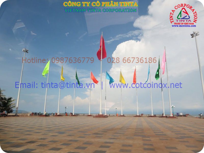 Cột cờ Vũng Tàu. Cột cờ bãi sau Vũng Tàu. TinTa thiết kế thi công cột cờ Vũng Tàu.
