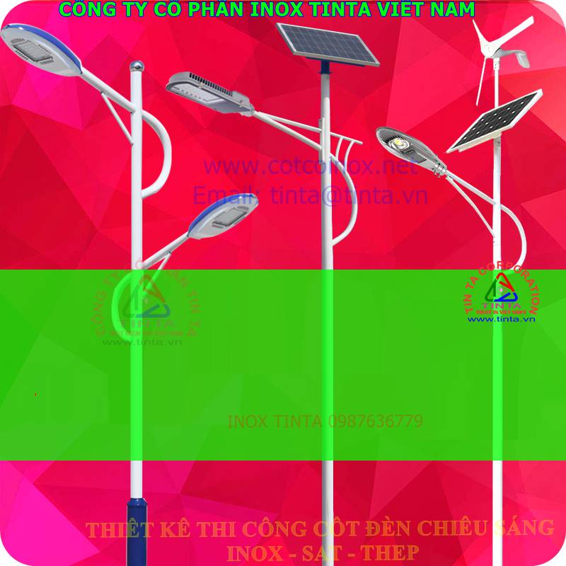 Đặc biệt với máy móc chuyên về đánh bóng và sản xuất gia công cột cờ inox 304, inox 316, inox 201, trụ đèn chiếu sáng inox là một trong những sản phẩm tiên phong nhất của Inox TinTa Vietnam