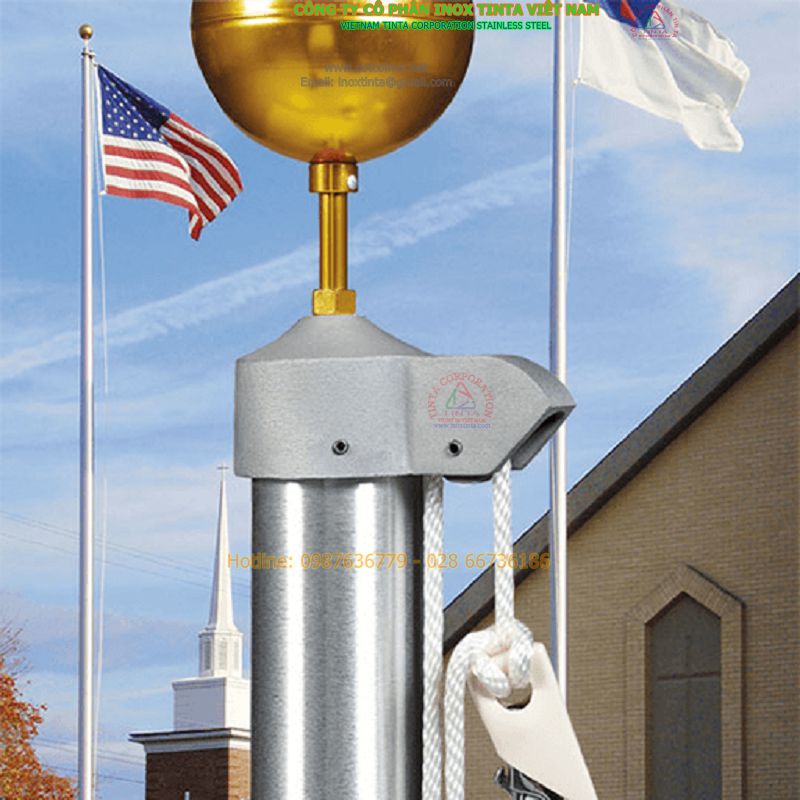 Quy trình xử lý sự cố cột cờ điện inox tinta