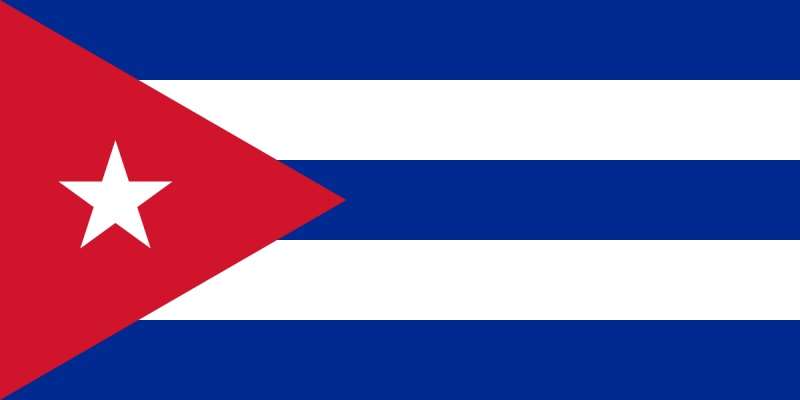 Lá cờ Cuba giá rẻ tại HCM, các quốc gia cờ của Cuba bao gồm năm sọc xen kẽ ba màu xanh và hai màu trắng