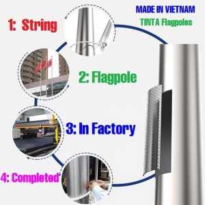 CỘT CỜ INOX QUAY 360 ĐỘ