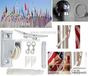 CỘT CỜ INOX TINTA 304