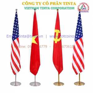 CỘT CỜ INOX VĂN PHÒNG - KHÔNG GIAN SANG TRỌNG