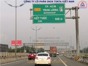 cột báo biển hiệu inox 304 giá rẻ