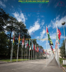 Cột cờ inox dùng nhiều nhất là loại nào