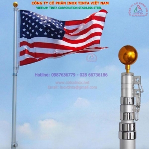 Kích thước chiều cao của cột cờ inox