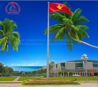 Cột cờ inox tinta xây dựng thương hiệu của bàn thêm lớn mạnh