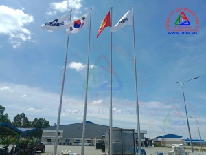 BÁO GIÁ CỘT CỜ INOX CAO 8 MÉT DÀNH CHO CÔNG TRÌNH