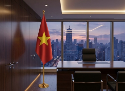 Cột Cờ Inox Mạ Vàng Titan Cho Trụ Sở, Doanh Nghiệp Và Khu Lễ Nghi