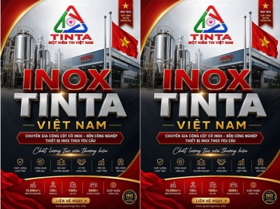 Cách làm cột cờ inox tinta nhanh chất lượng tốt mà giá rẻ